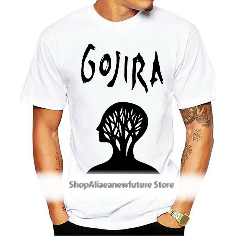GOJIRA t-shirt Sizes S M L XL XXL XXXL 4XL 5XL White L'enfant Sauvage t-shirt Decapitated Funny tshirt t shirt Cool t shirt Men