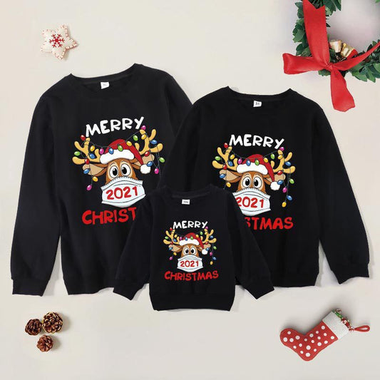 Christmas Family Jumpers Mother Father Daughter Son Matching Outfit