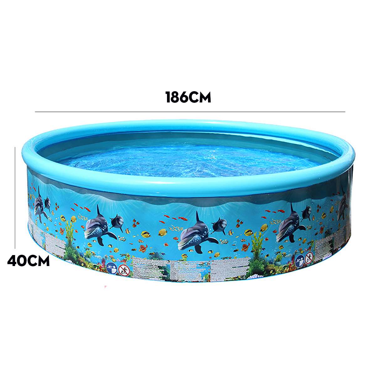 MAX 186x40cm Children Inflatable Pool Bathing Tub Baby Kid Home Outdoor Large Swimming Pool Inflatable Square Swimming Pool