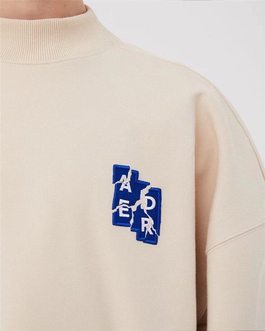 Letter Split Embroidered ADER ERROR Sweatshirts Men Women Crewneck 6th Anniversary Adererror Hoodie