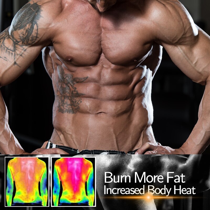 Men Body Shaper Waist Trainer Sweat Vest Compression Shirt Weight Loss Slimming Shapewear Workout Tank Tops Fitness Sauna Suits
