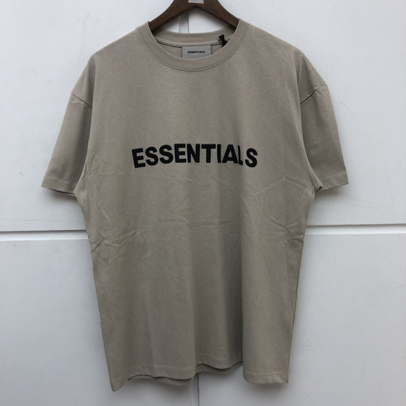 Loose esseNTIALS T-Shirt Men Women 1:1 Best Quality Letter glue esseNTIALS T shirt Tees O-Neck Top Tees