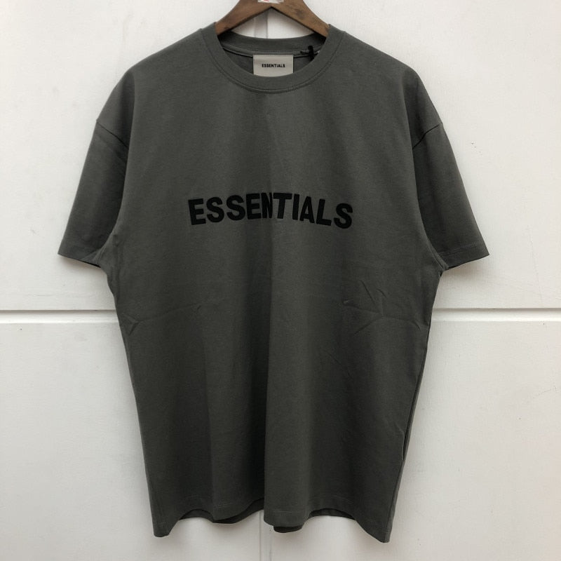 Loose esseNTIALS T-Shirt Men Women 1:1 Best Quality Letter glue esseNTIALS T shirt Tees O-Neck Top Tees