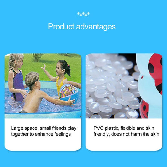 MAX 186x40cm Children Inflatable Pool Bathing Tub Baby Kid Home Outdoor Large Swimming Pool Inflatable Square Swimming Pool