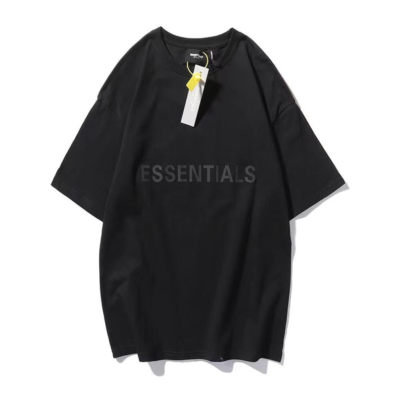 Loose esseNTIALS T-Shirt Men Women 1:1 Best Quality Letter glue esseNTIALS T shirt Tees O-Neck Top Tees