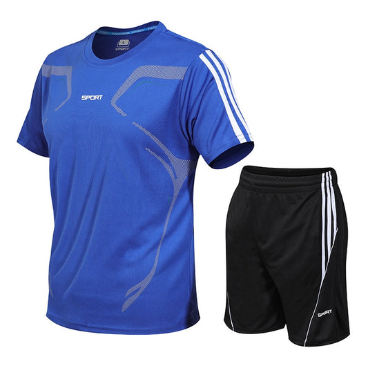 Männer der Trainingsanzug Sommer Kleidung Sportswear Zwei Stück Set T Shirt Shorts Marke Track Kleidung Männlichen