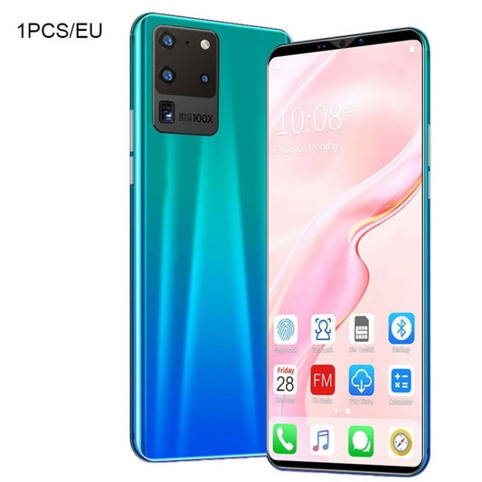 S20 Pro Smartphone 5.8 Inch Screen Smartphone 512M+4G Android Smartphone 3D Glass Plated Back Cover Blue