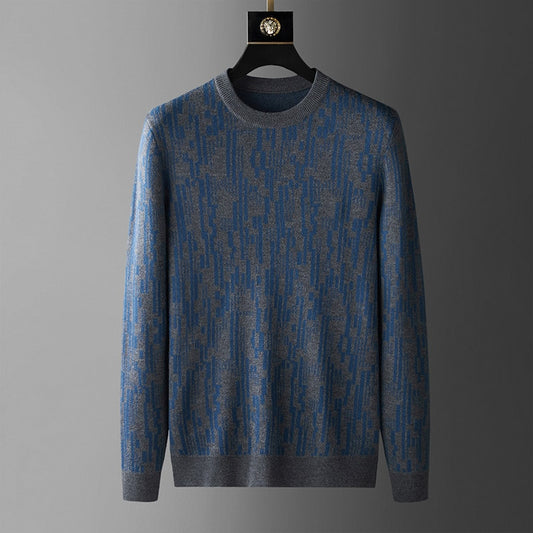 Brocade Men's Crew Neck Fashion Sweater