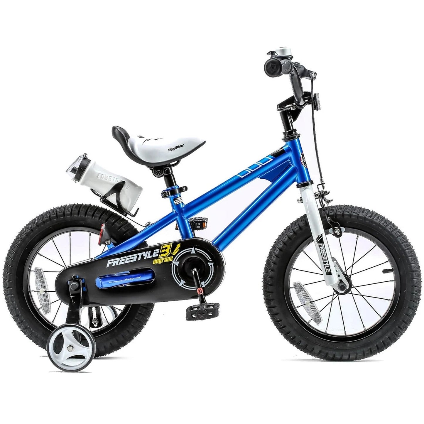 RoyalBaby Freestyle Kids Bike 14 Inch Children's Bicycle BMX Stabilisers Balance Bike Boys Girls Gifts