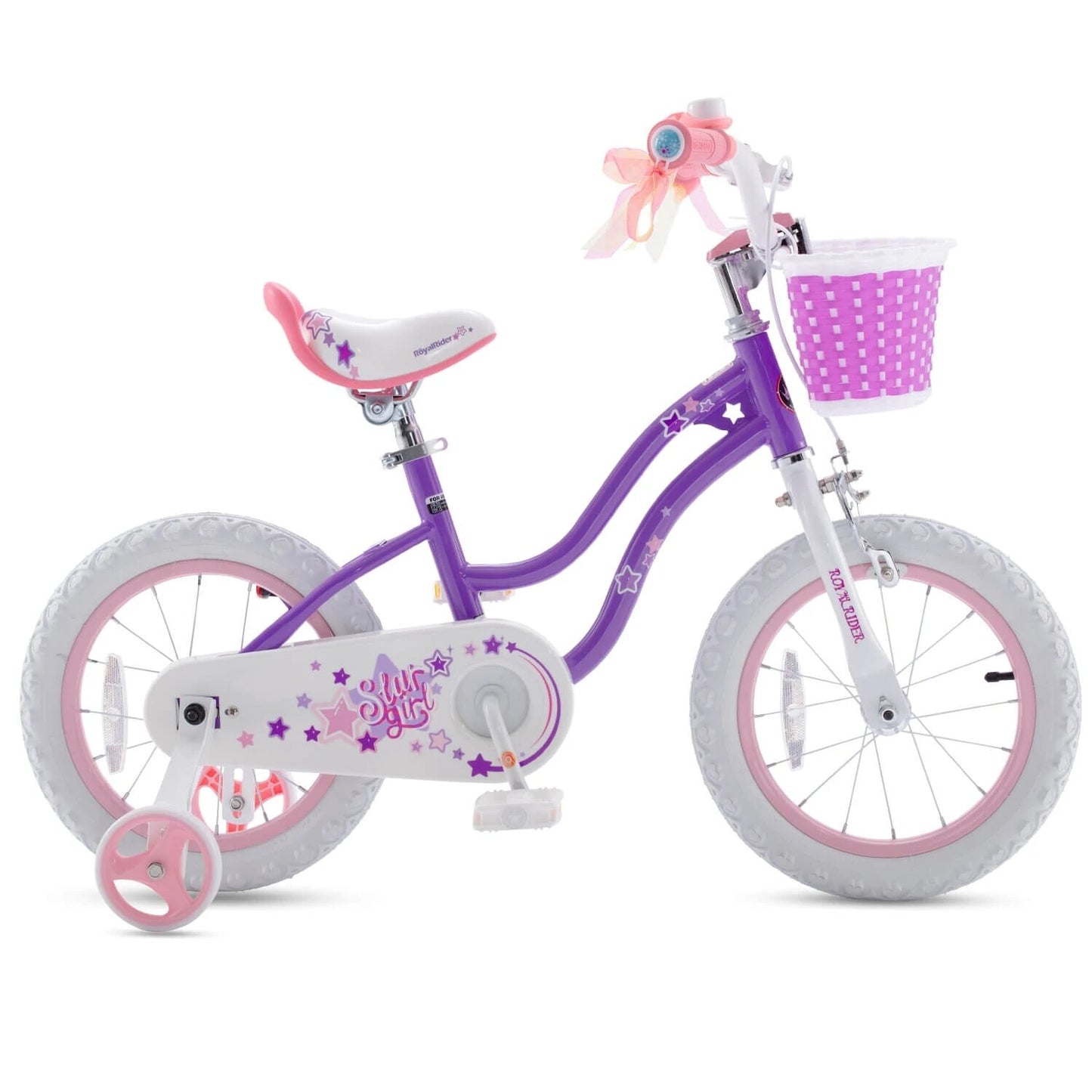 ROYALBABY STARGIRL 14 Inch Children's Bike Two Brake System Kids Bicycle With Training Wheel For 3~5 Years old Stabilisers Bike Balance Bike