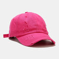 Unisex Cotton Broken Holes Fashion Outdoor Sunshade Baseball Hat