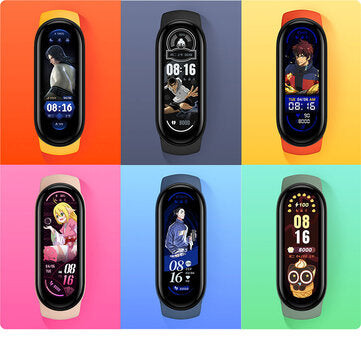 [Global Version]Xiaomi Mi Band 6 1.56 Inch 326 PPI AMOLED Retina Screen Wristband Heart Rate Blood Oxygen Monitor 130+ Watch Faces 30 Sports Modes 5ATM Waterproof BT5.0 Smart Watch