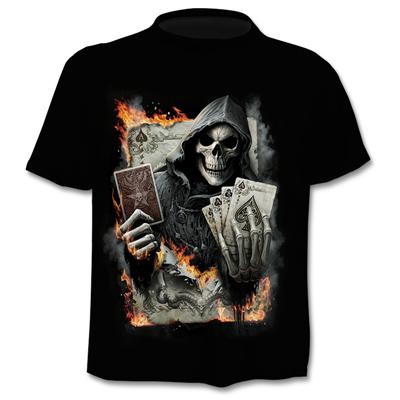 Brand Motorcycle T Shirt Punk T-shirt Knight Shirts 3d T Shirt Men Casual Vintage Hip Hop Summer Tee Top Homme Clothes