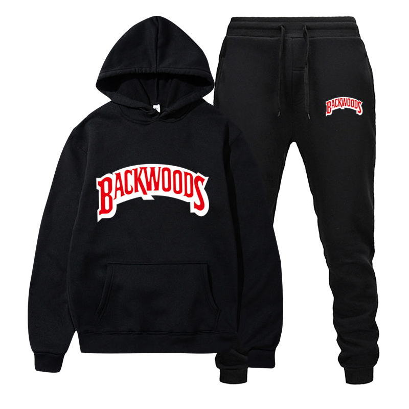 Backwoods Men's Fleece Hoodie Tracksuit Set