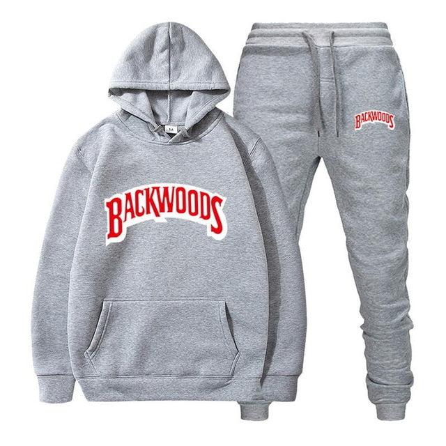 Backwoods Men's Fleece Hoodie Tracksuit Set