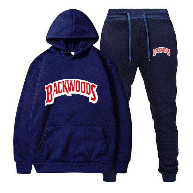 Backwoods Men's Fleece Hoodie Tracksuit Set