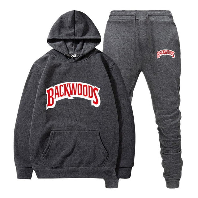 Backwoods Men's Fleece Hoodie Tracksuit Set