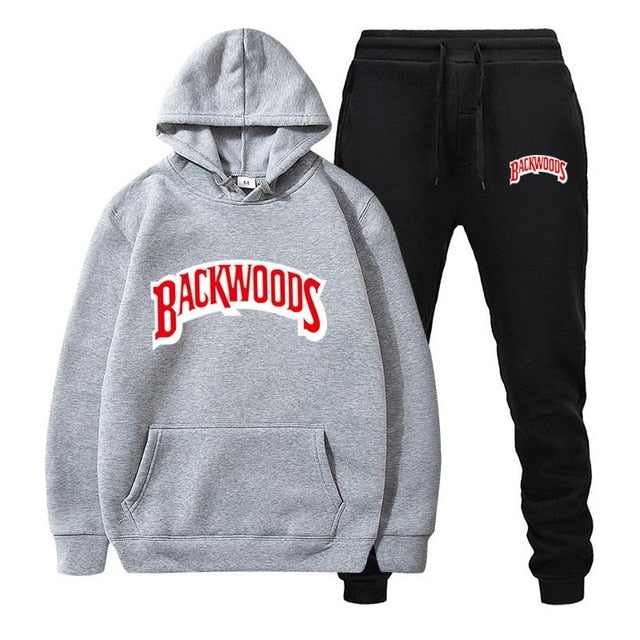 Backwoods Men's Fleece Hoodie Tracksuit Set