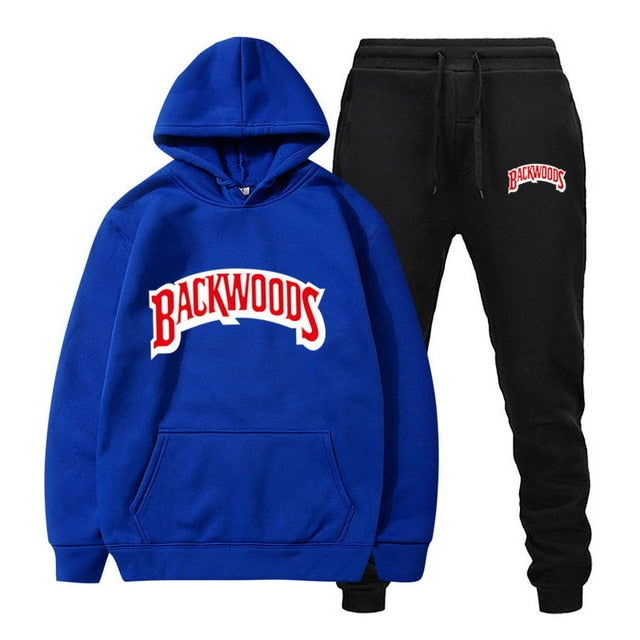 Backwoods Men's Fleece Hoodie Tracksuit Set