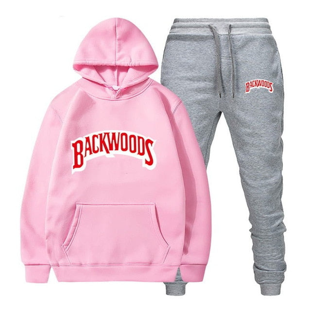 Backwoods Men's Fleece Hoodie Tracksuit Set