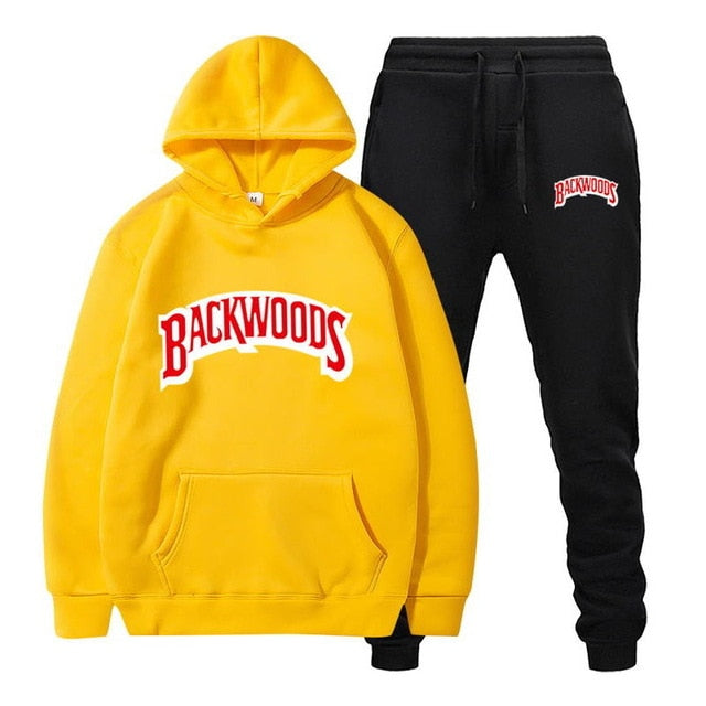 Backwoods Men's Fleece Hoodie Tracksuit Set