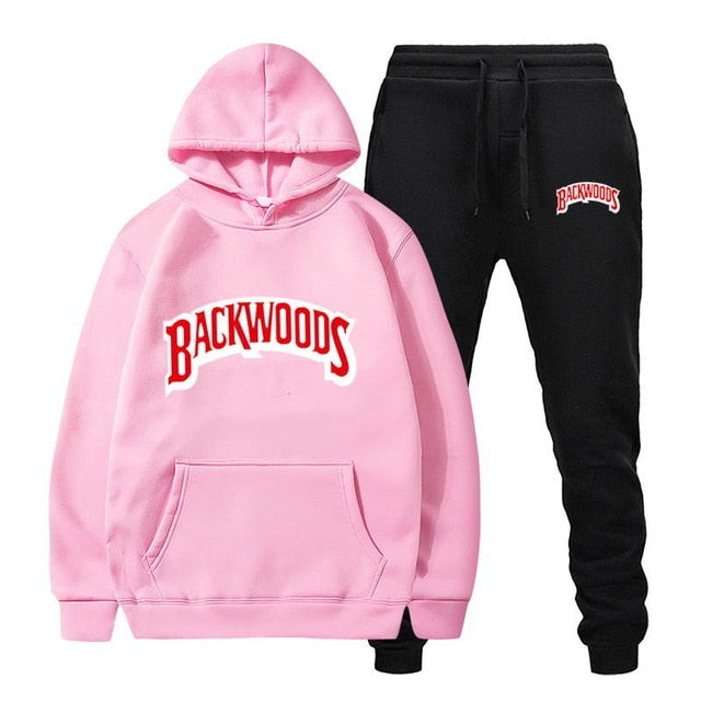 Backwoods Men's Fleece Hoodie Tracksuit Set