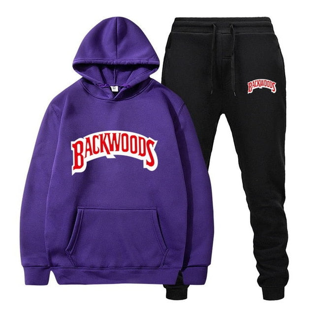 Backwoods Men's Fleece Hoodie Tracksuit Set