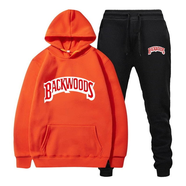 Backwoods Men's Fleece Hoodie Tracksuit Set