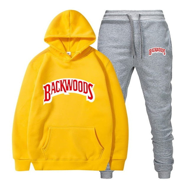 Backwoods Men's Fleece Hoodie Tracksuit Set