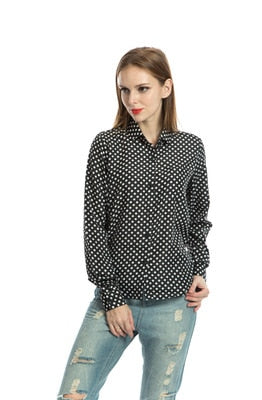 Women's Casual Fashion Shirt Black and White