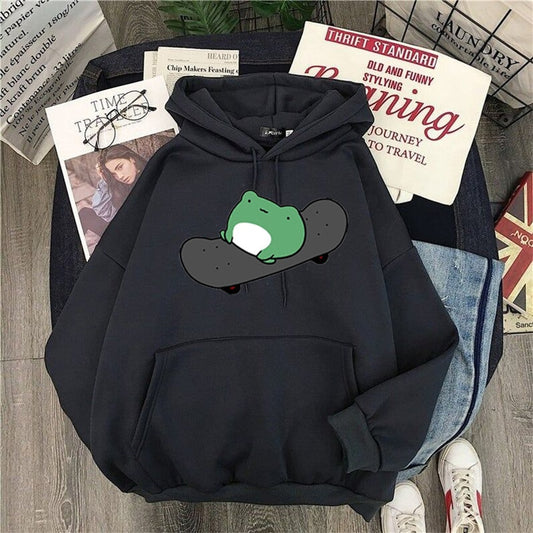 Springtime Skateboard oversized  Hoodie Sweatshirt