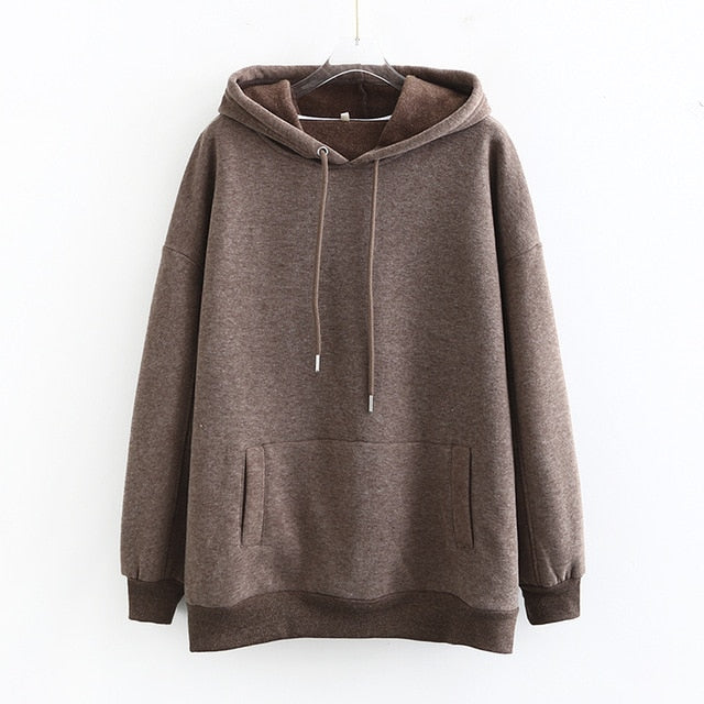 Women couple fleece 100% cotton oversized hoodie