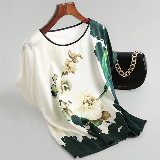 Floral Print Blouse Pullover