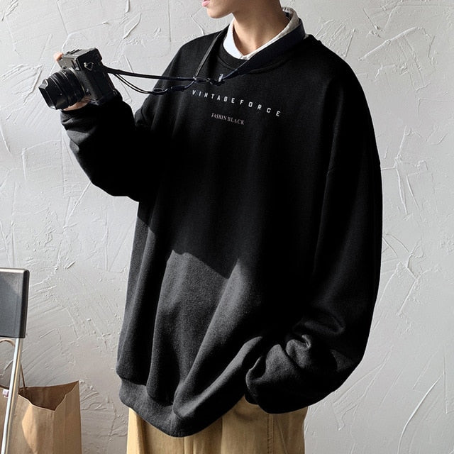 Privathinker Spring Men Casual Sweatshirts Harajuku 1997 Printed Men Oversized Hoodies 2021 Korean Man Casual Loose Pullovers