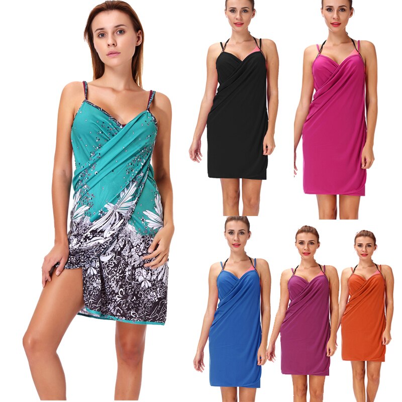 Women's Beach Dress Wrap Skirt Bikini Cover-up Shawl Wrap Skirt Plus Size Long Beach Wrap Vacation Dress 6 Color