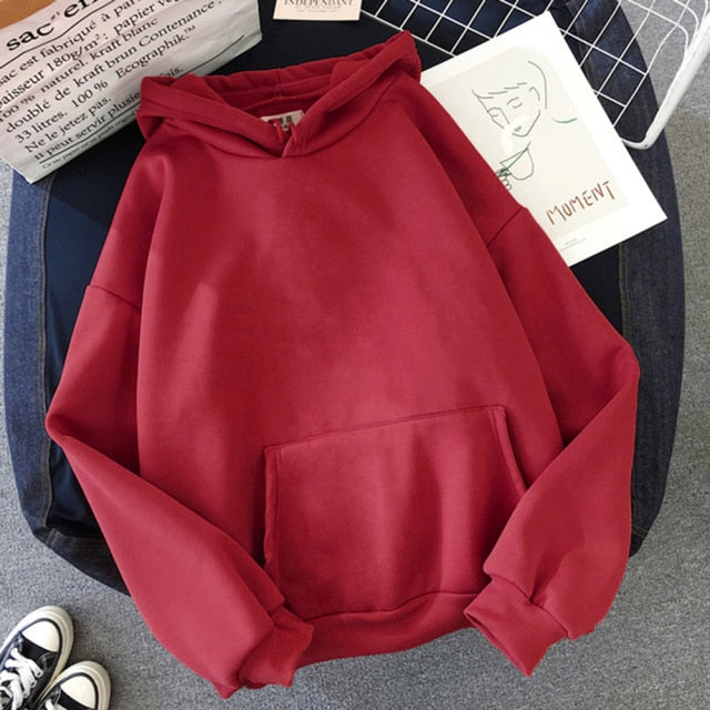 Women Hoodies Casual Planet Print Solid Loose Drawstring Sweatshirt Long Sleeve Hooded 2021 Autumn Female Pullover