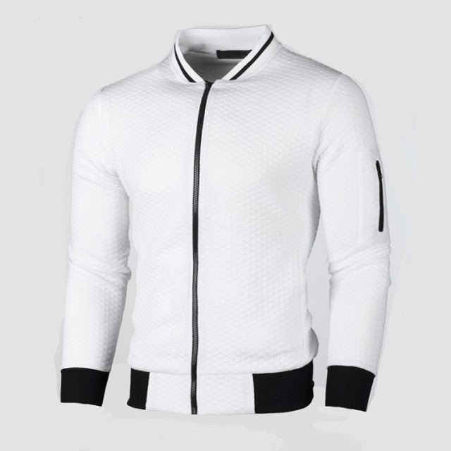 MRMT 2021 Brand New Men's Plaid Sweatshirts Zipper Men Sweatshirts Stand Collar for Male Casual Man Zipper Sweatshirt Clothing