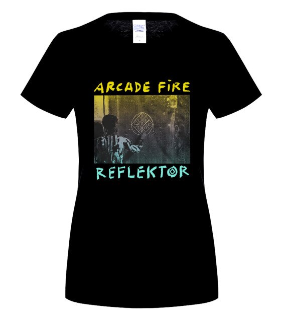 New Summer Men's Casual Print T-Shirt Fashion Official Hombre Arcade Fire Reflector Camiseta Funeral The Suburbs