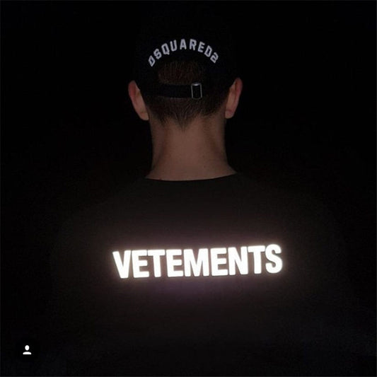 Vetements 3M Reflector T Shirt Men Women 1:1 High Quality 3M Reflective T Shirt Casual Fashion Hip Hop Tees Vetements T Shirt