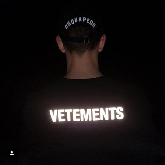 Vetements 3M Reflector T Shirt Men Women 1:1 High Quality 3M Reflective T Shirt Casual Fashion Hip Hop Tees Vetements T Shirt