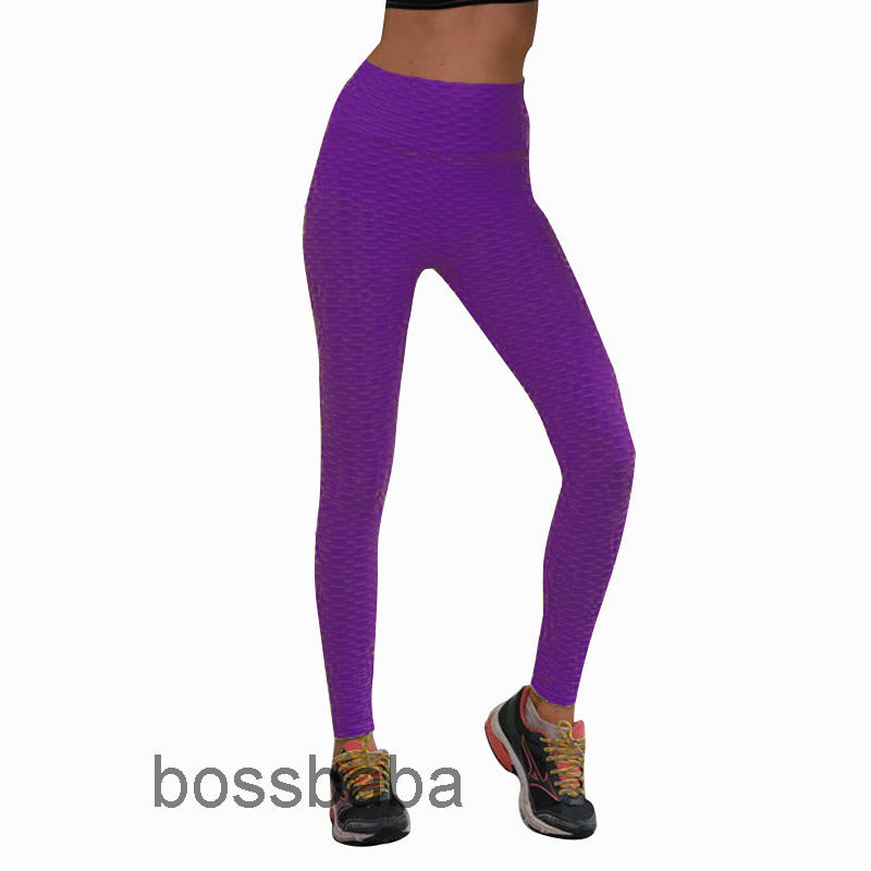 Wholesale High Waist Leggins Sexy Hip Push Up Leggings Workout Clothing Solid Breathable Classic Long Trousers Fitness Tights 2021
