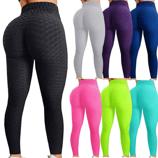 Wholesale High Waist Leggins Sexy Hip Push Up Leggings Workout Clothing Solid Breathable Classic Long Trousers Fitness Tights 2021