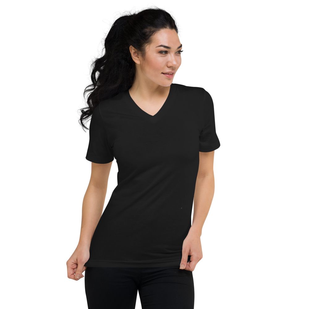 Unisex Short Sleeve V-Neck T-Shirt