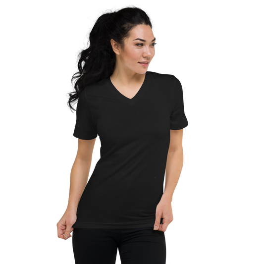 Unisex Short Sleeve V-Neck T-Shirt