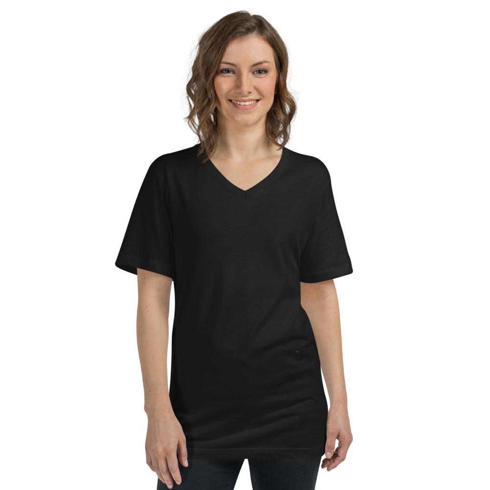 Unisex Short Sleeve V-Neck T-Shirt