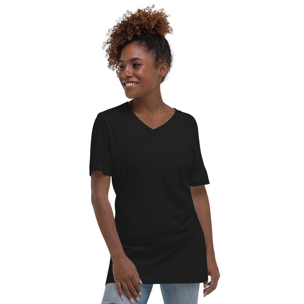 Unisex Short Sleeve V-Neck T-Shirt