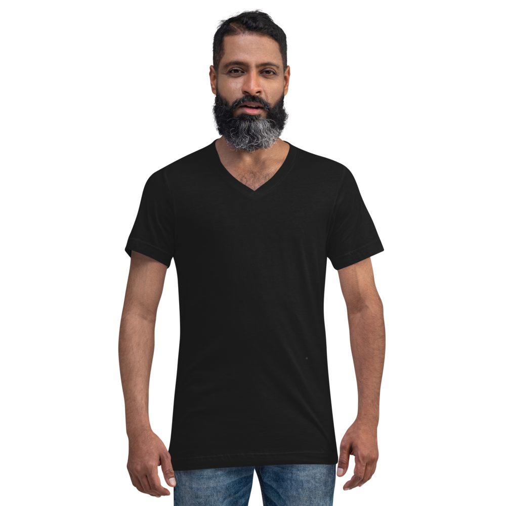 Unisex Short Sleeve V-Neck T-Shirt